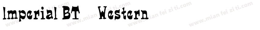lmperial BT 常规(Western)字体转换